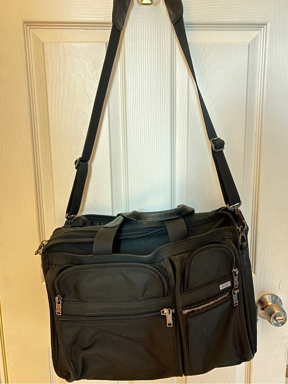 TUMI Alpha Ballistic Laptop Business Briefcase In Black with Laptop Protection